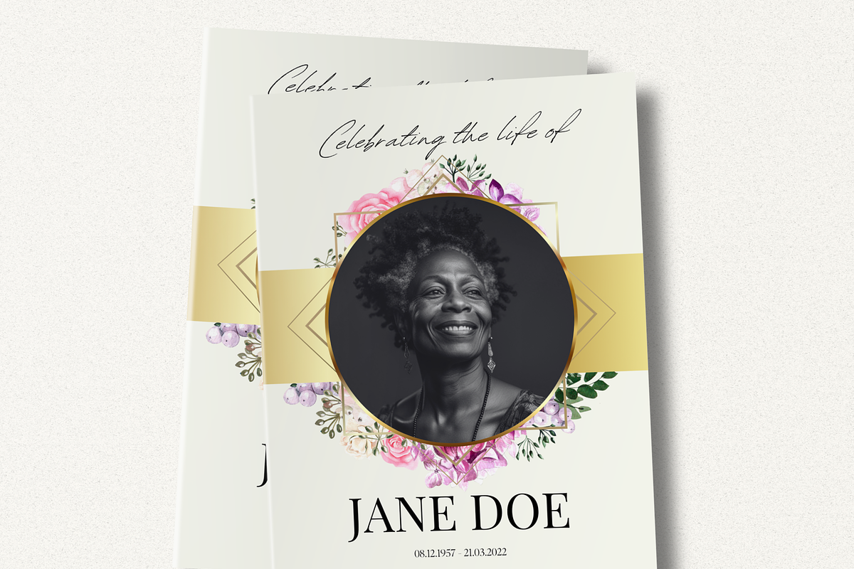 Funeral Program Template I Canva, an Invitation Template by The Social Stuff (Photo 1 of 10)
