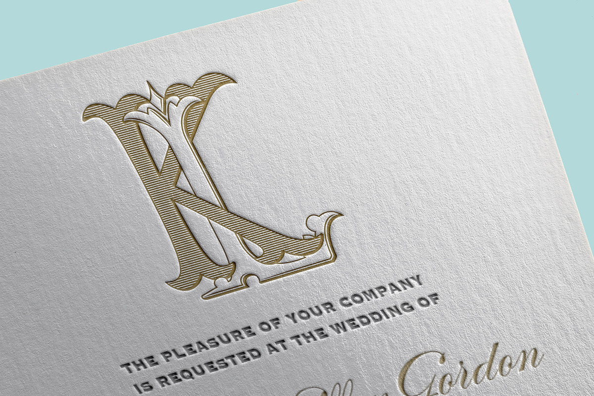 KL Monogram LK Monogram, an Illustration by Shuler Studio