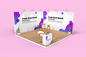 Trade Show Booth Displays Mockup