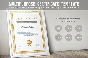 Diploma Certificate Template