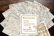 Ivory Floral Lace Scrapbook Paper, a Background Graphic by V Design Creator (Thumbnail 7 of 12)