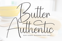 Butter Authentic | Script Font
