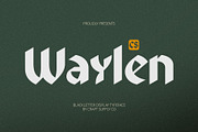 CS Waylen – Blackletter Font, a Blackletter Font by Craft Supply Co. (Thumbnail 1 of 8)