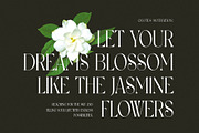 Jasmine Elegant & Minimalist Serif, a Serif Font by Perfectype (Thumbnail 6 of 7)