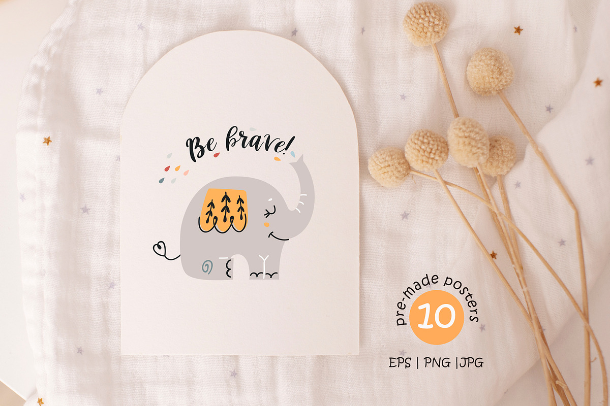 Boho elephants Collection, a Graphic by Nafanya (Photo 8 of 11)