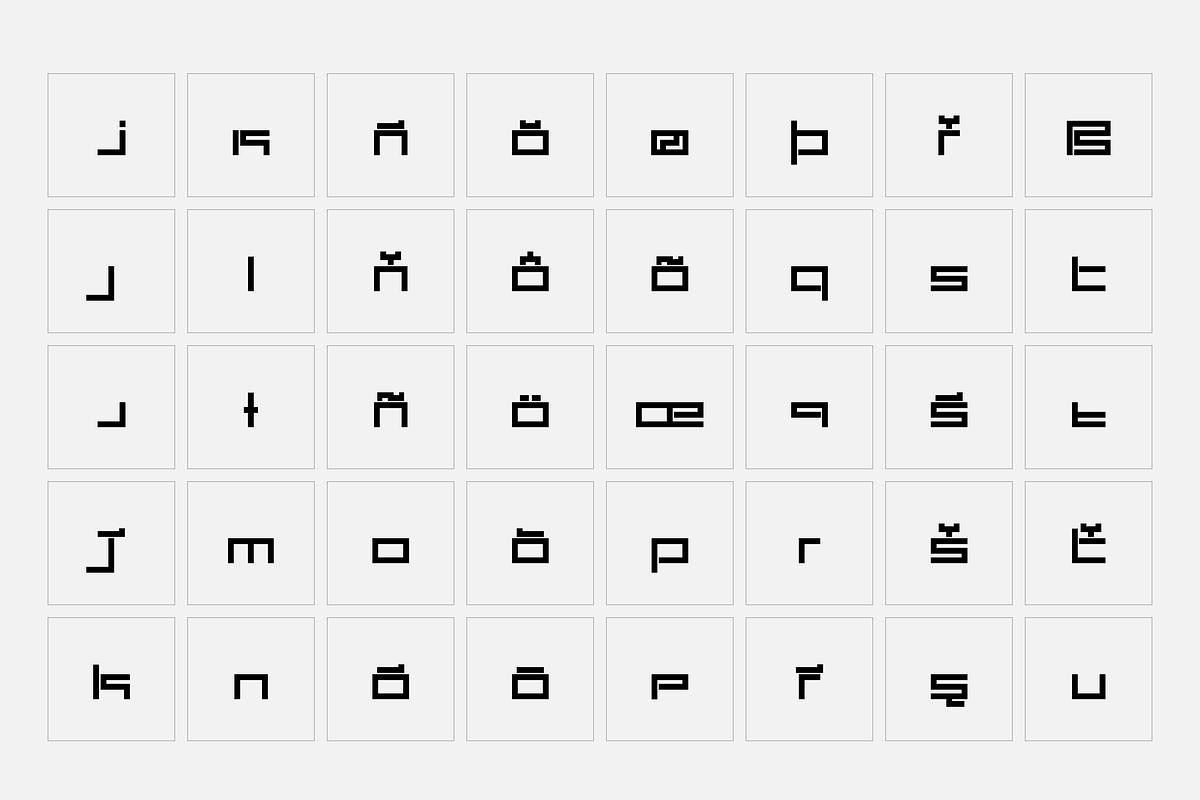 Carbon - Square font, a Font by SelfBuild Type (Photo 12 of 15)