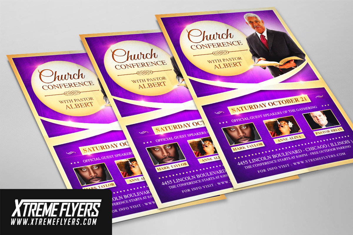 Church Conference Flyer Template, a Flyer Template by XtremeFlyers (Photo 2 of 2)