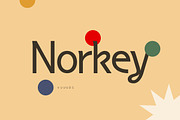 Norkey Font, a Sans Serif Font by vuuuds (Thumbnail 1 of 12)