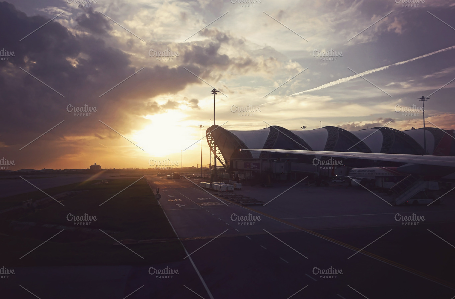 Airport Sunset