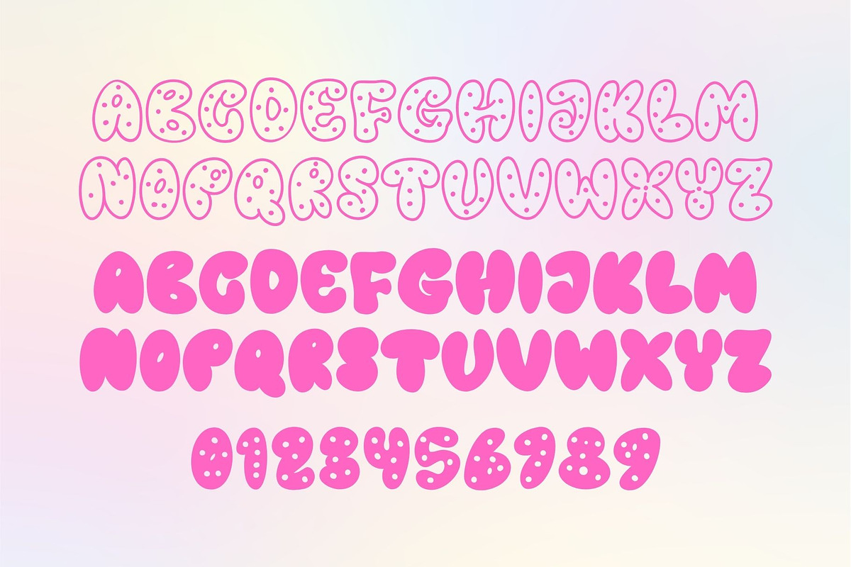 Melted Donuts, a Handwritten Font by Letterafa Studio (Photo 6 of 7)