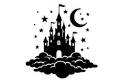Fantasy Castle Cloud Moon Bundle, an Object Illustration by Gaye Art (Thumbnail 11 of 30)