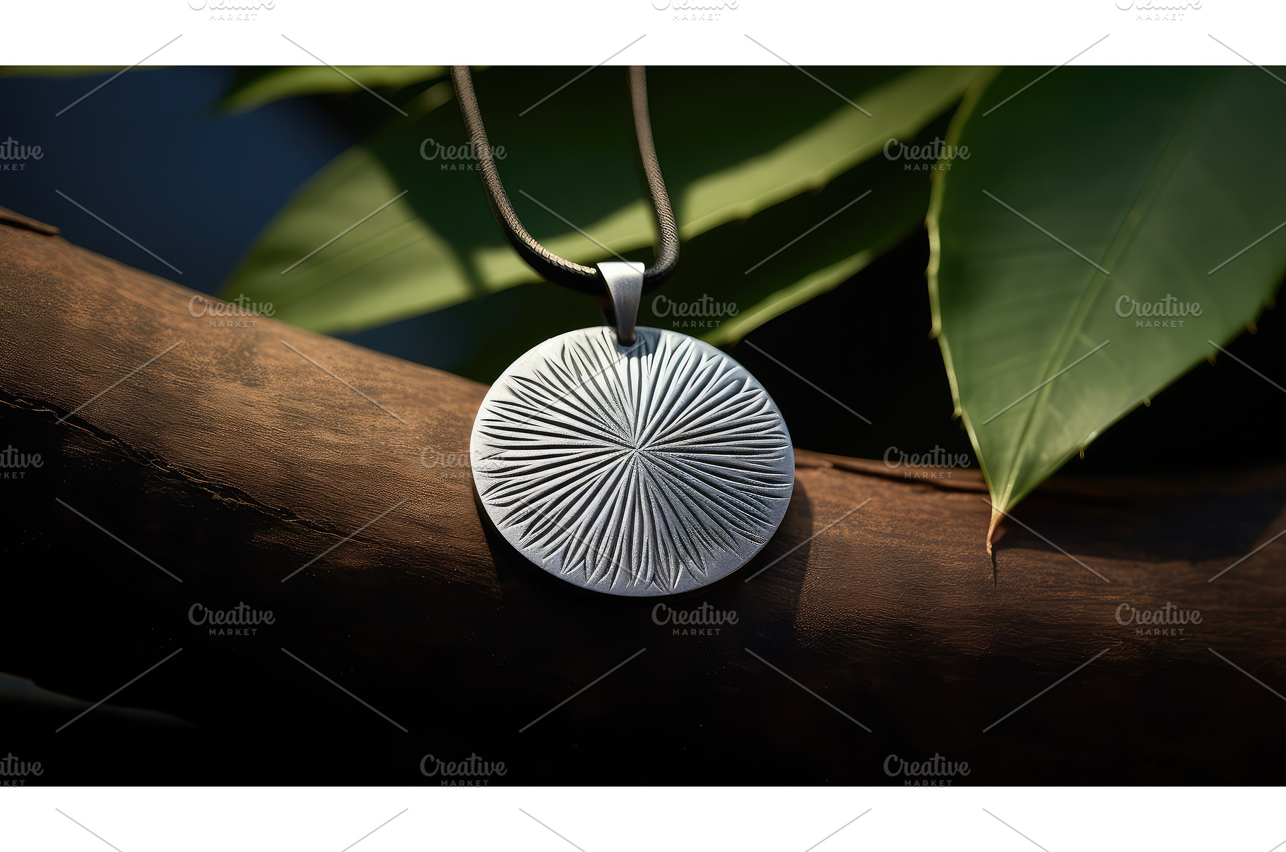 decorative silver gradient medallion, a Beauty & Fashion Photo by pikepicture