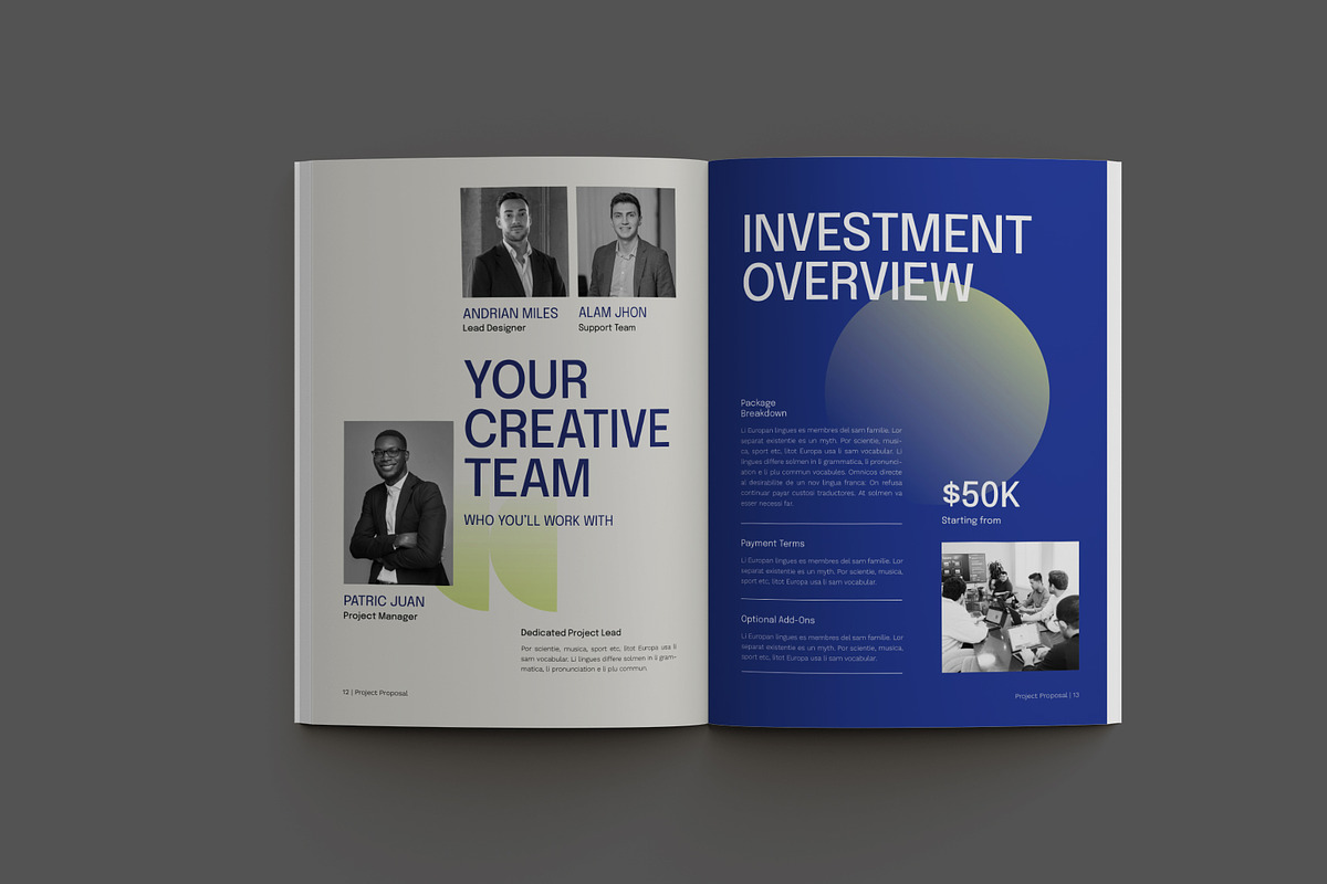 Remote Creative Agency Proposal, a Brochure Template by Neermana (Photo 4 of 11)