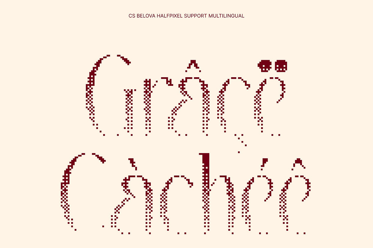 CS Belova Halfpixel, a Serif Font by Craft Supply Co. (Photo 7 of 8)