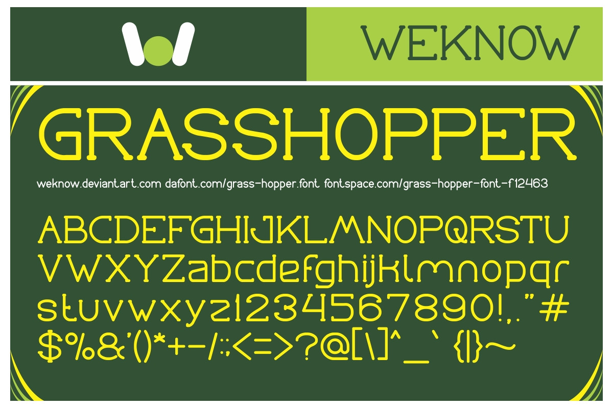 grasshopper font preview 3