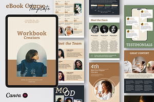 eBook Course template | Workbook, a Brochure Template by ArtisticLand