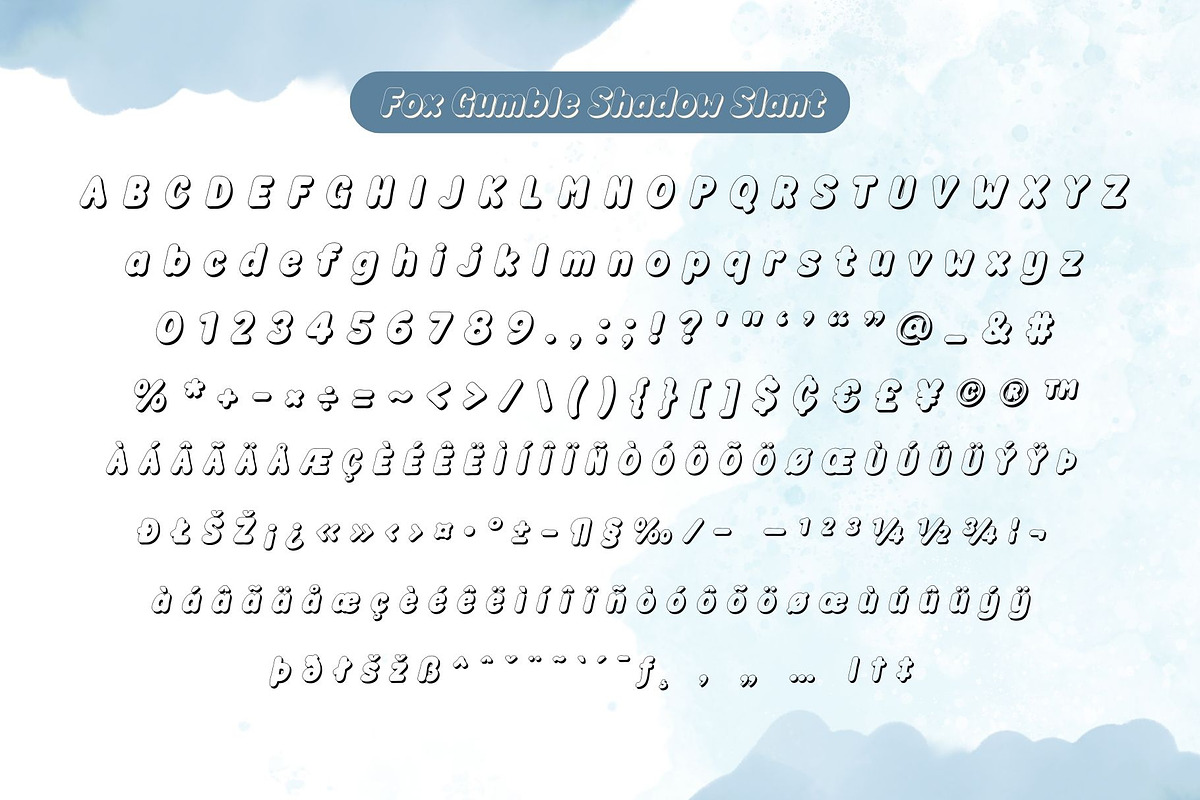 Fox Gumble : 6 Font Style, a Handwritten Font by Fox7 By Rattana (Photo 13 of 14)