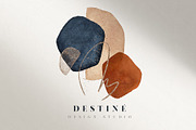 Art Abstract Watercolor Shapes, a Texture Graphic by Veris Studio (Thumbnail 3 of 16)