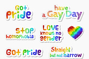 LGBT pride set, an Illustration by ekmelica (Thumbnail 3 of 5)