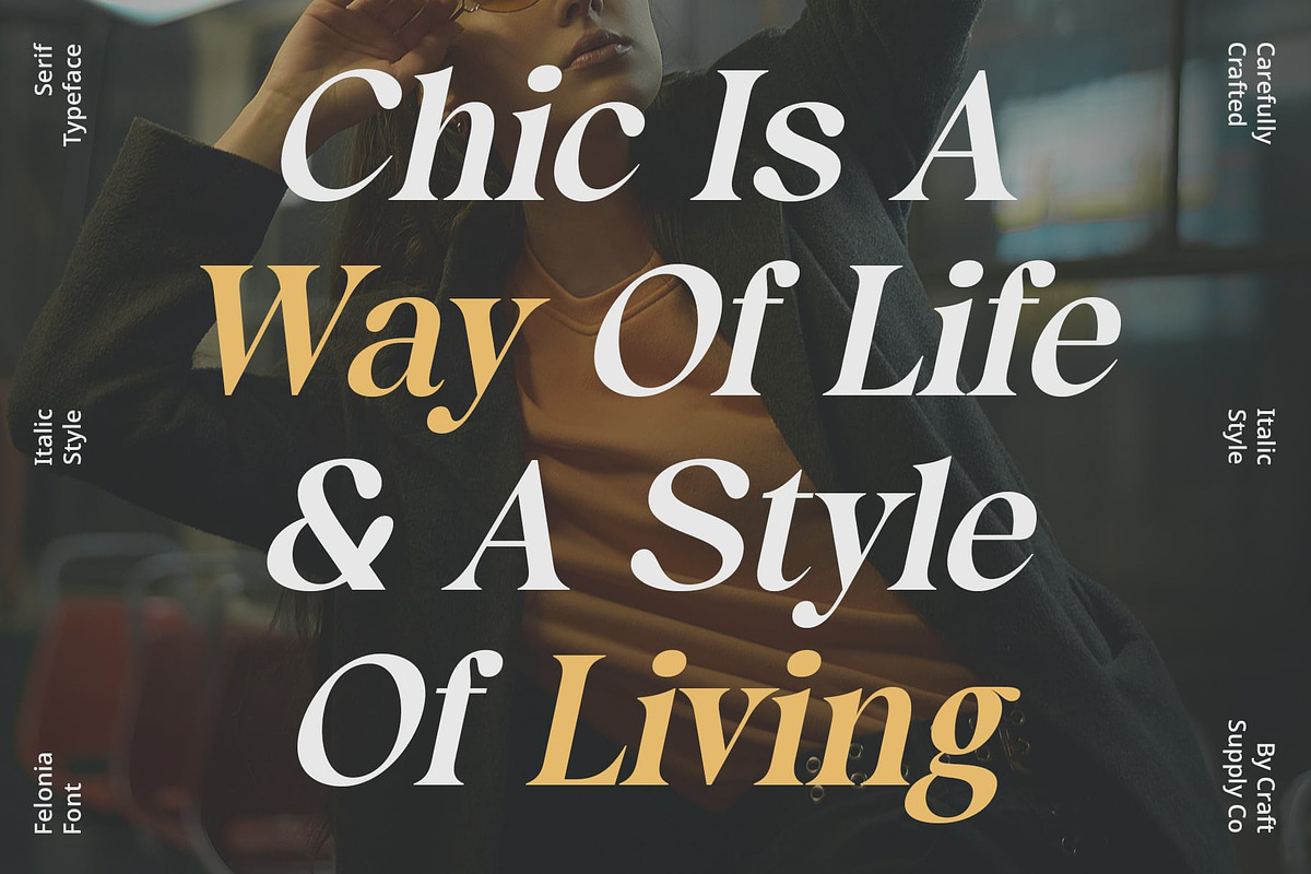 Felonia – Classic Serif, a Serif Font by Craft Supply Co. (Photo 4 of 8)