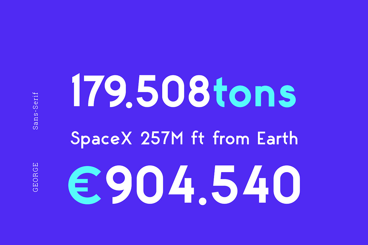 George Sans Geometric Typeface preview 5