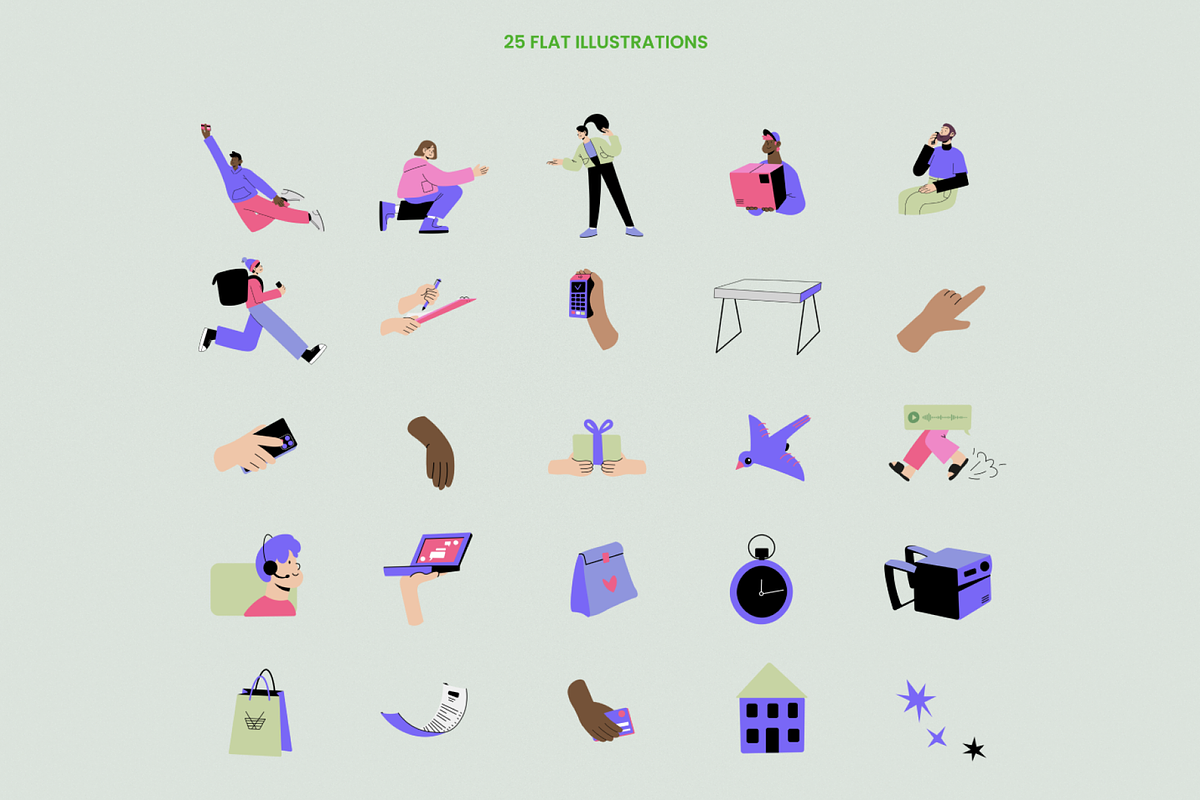 Delivery Flat Characters, a Transportation Illustration by Promo Graphics (Photo 2 of 7)