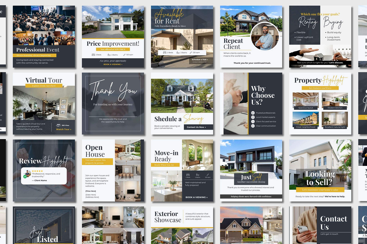 Real Estate Instagram Template Kit, a Social Media Template by Everyday Perfection (Photo 5 of 11)