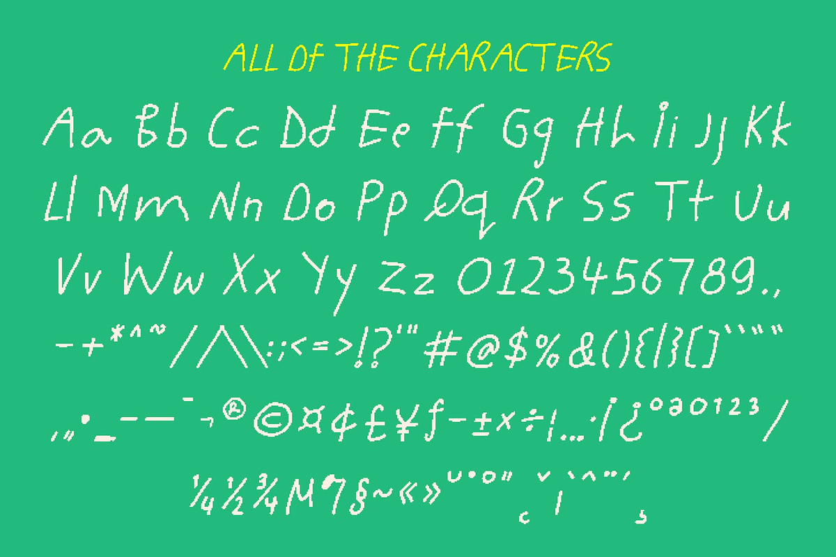 CS Bimbo Pixel, a Sans Serif Font by Craft Supply Co. (Photo 8 of 8)