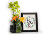 Brown & Gold Frame Mockup, a Print Template by ByGiftyJane (Thumbnail 2 of 4)