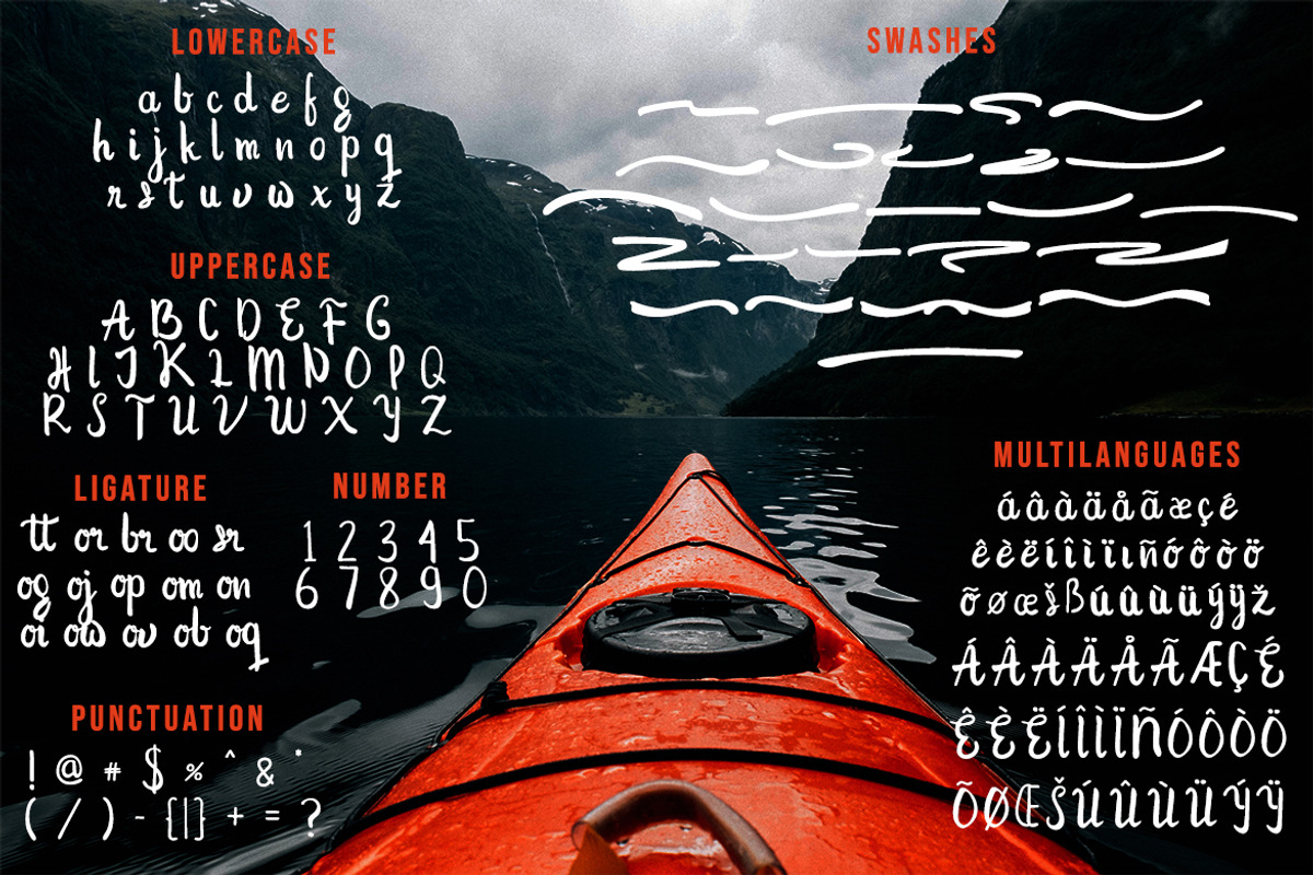 The Prague - Modern Handwritten Font, a Script Font by Wellscript Studio (Photo 7 of 7)