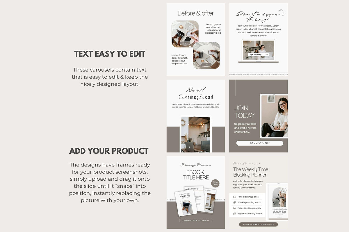 Canva Social Media Graphic Templates, a Social Media Template by Hayley's Digital Hub (Photo 4 of 7)