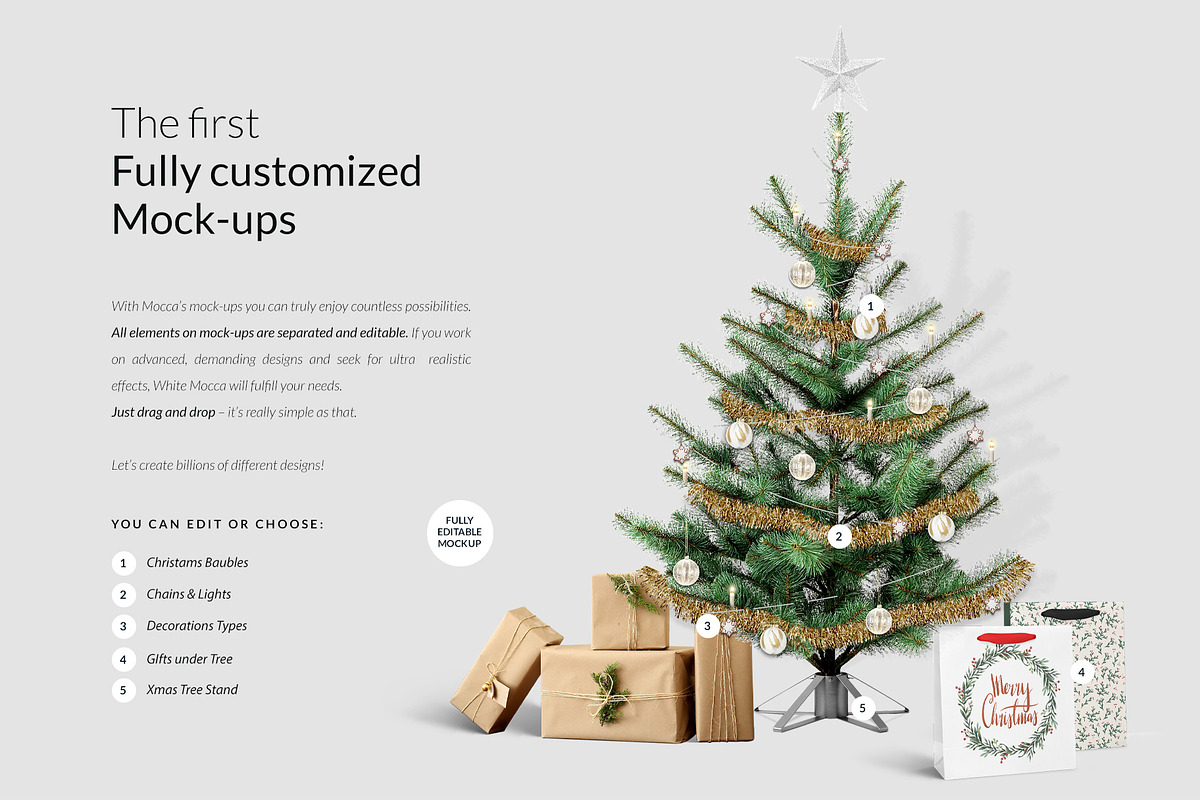 2x X-mas Trees Creator Mock-ups, a Product Mockup by Mocca Mockups Store (Photo 4 of 6)
