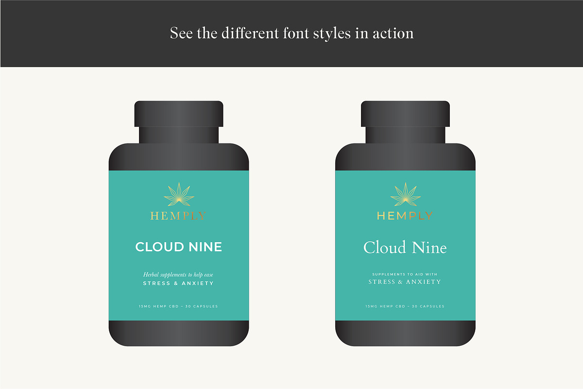 Hemp/CBD Logo Template, a Branding & Logo Template by GudBrand Studio (Photo 4 of 8)
