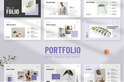 Portfolio Presentation Template, a Presentation Template by KreateTribe (Thumbnail 1 of 5)