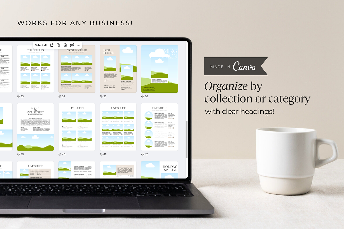 Product Catalog, Line Sheet Template, a Brochure Template by ShopRShop (Photo 9 of 10)