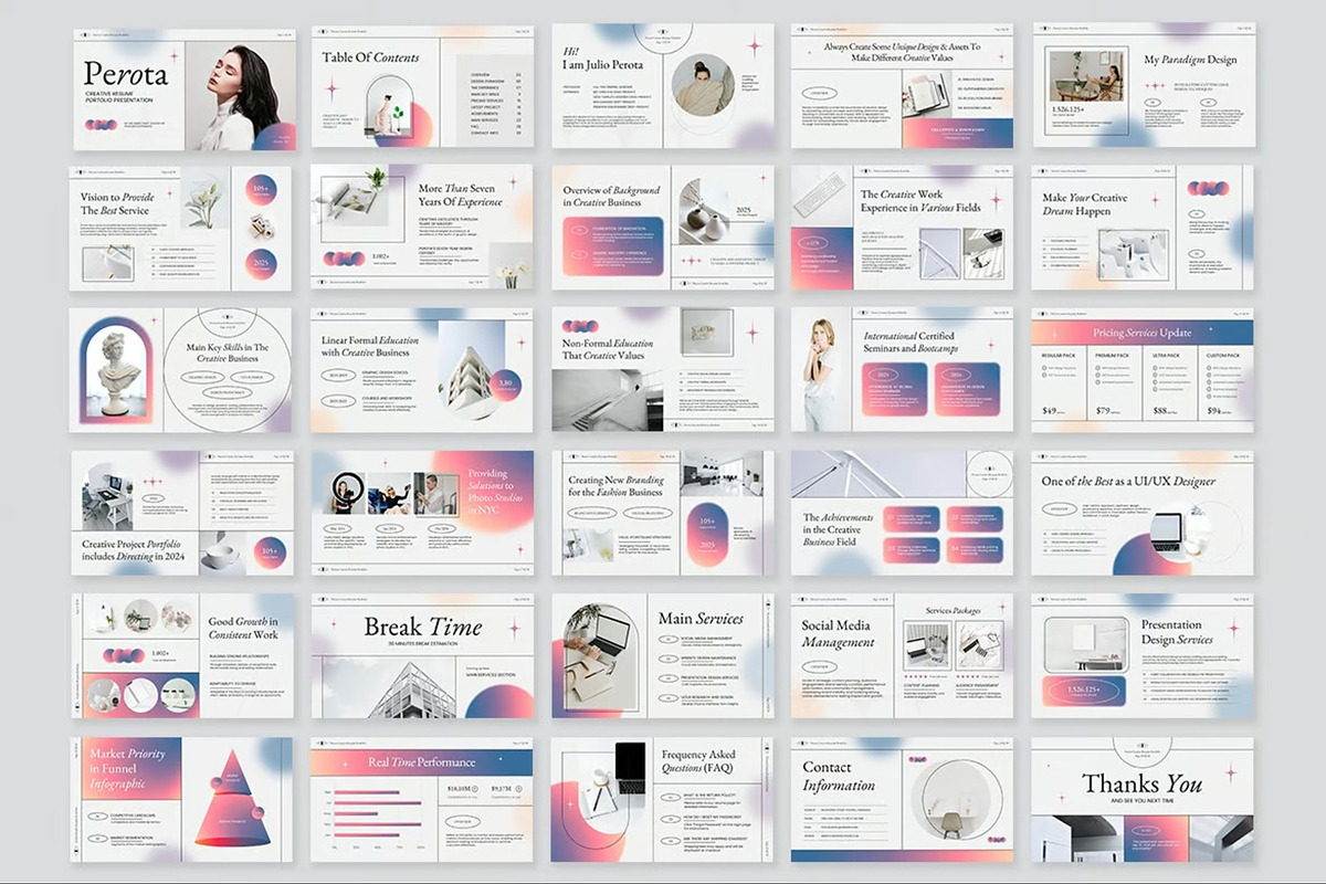 Creative Resume Portfolio GSlides preview 3