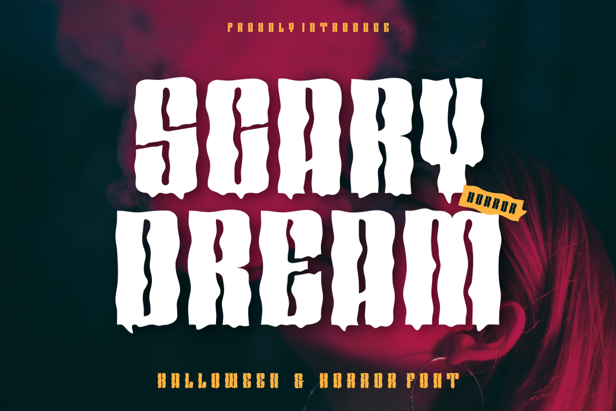 Scary Dream - Halloween Font, a Handwritten Font by Viswal Studio (Photo 1 of 7)