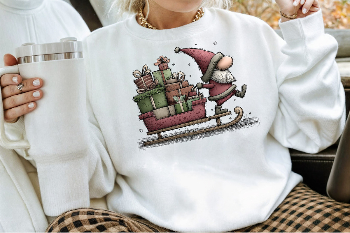 Whimsical Christmas Gnome Clipart, an Illustration by Sublimation Artist (Photo 4 of 6)