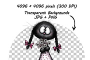 whimsical floral animal clipart PNG, an Illustration by one-touch (Thumbnail 11 of 18)