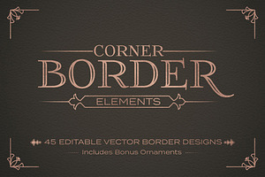 Corner Border Elements Set Vol. 1