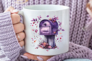Watercolor Lavender Fall Clipart, an Illustration by CraftArtStudio (Thumbnail 5 of 6)