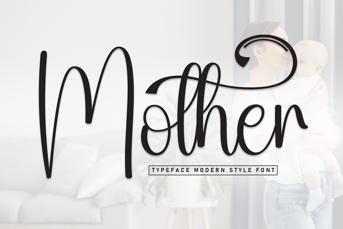 Mother | Script Font, a Handwritten Font by Scratchones (Photo 1 of 9)