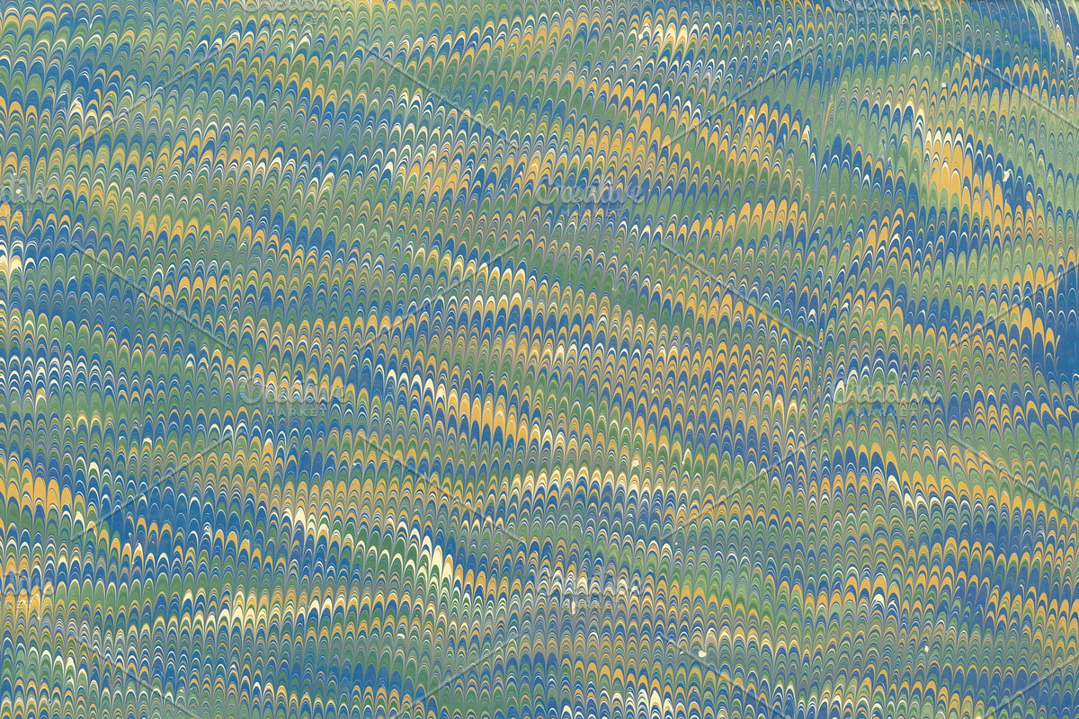 3 Hand Marbled Papers Seaweed, a Texture Graphic by Marblingdom (Photo 3 of 4)