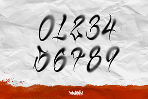 Tattoo Numbers For Procreate . Vol.2