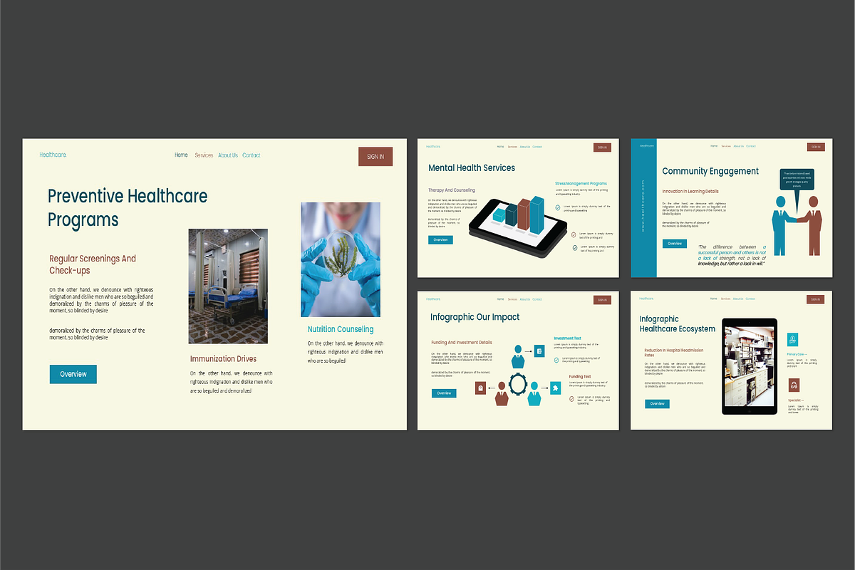 Healthcare Powerpoint Template, a Presentation Template by Caprio Studio (Photo 4 of 6)