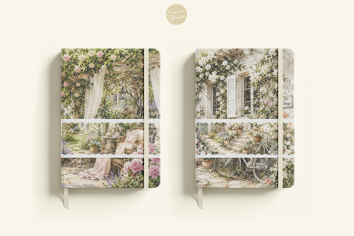 French Cottage Garden Watercolor Set, a Decorative Illustration by Euonia Meraki (Photo 15 of 18)