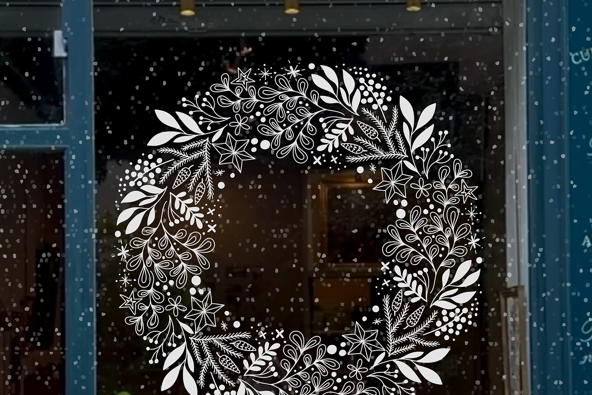 Boho Christmas Wreath Template, an Object Graphic by Tove Malm Studio (Photo 1 of 6)