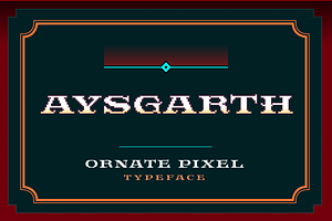 Aysgarth Ornate Pixel Font