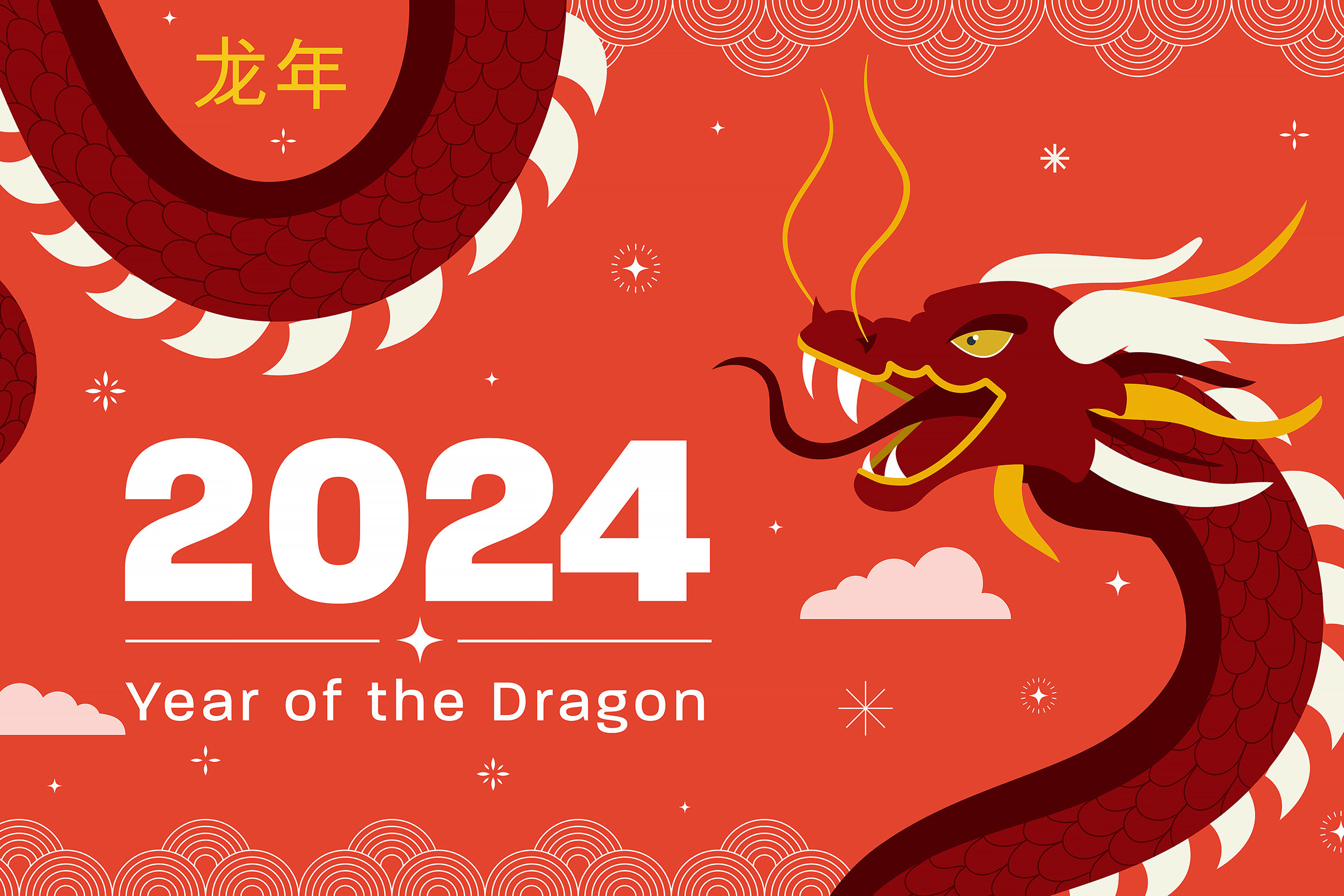 Chinese New Year 2024, a Seasonal Illustration by Creative Graphics