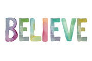 Watercolor Letters- Clip Art, an Illustration by Angie Makes (Thumbnail 2 of 3)